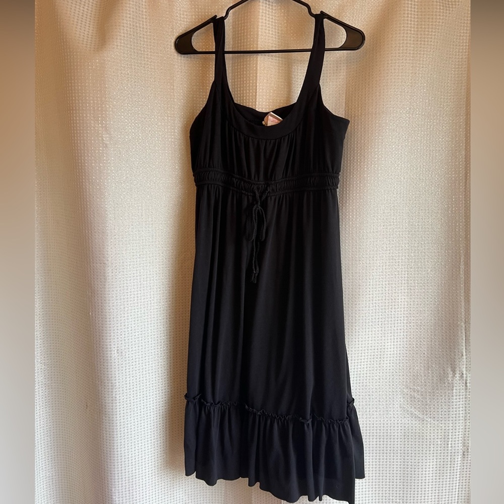 Black Mid Length Sun Dress
